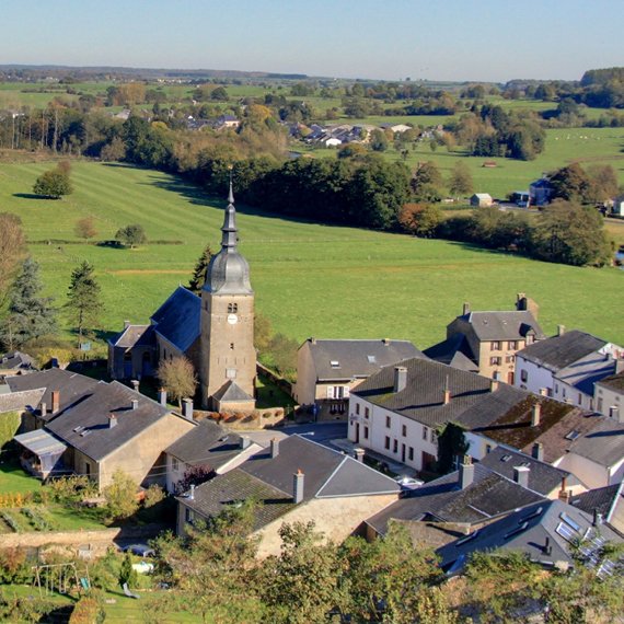 Paysage toits maisons wallonie